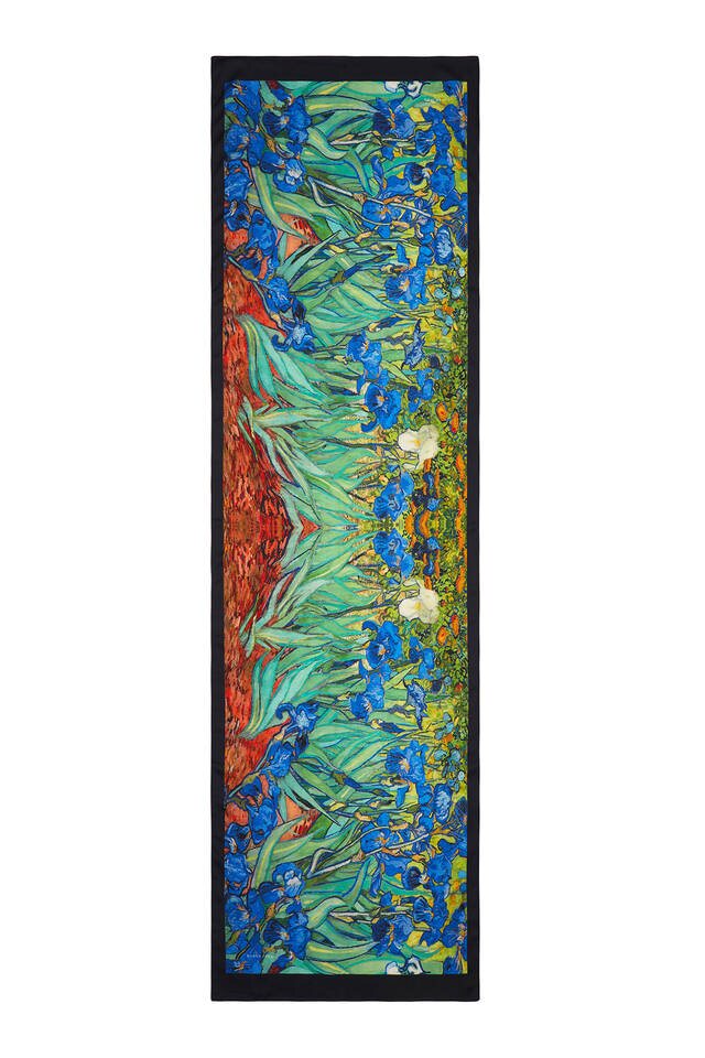 Green Irises Silky Foulard - 4