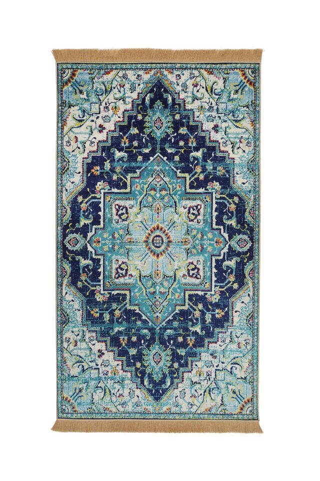 Green Velvet Carpet Prayer Rug - Bursa İpek