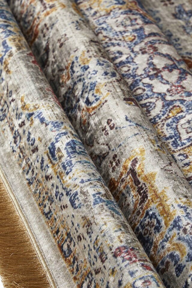 Gri Kadife Halı Seccade - 2