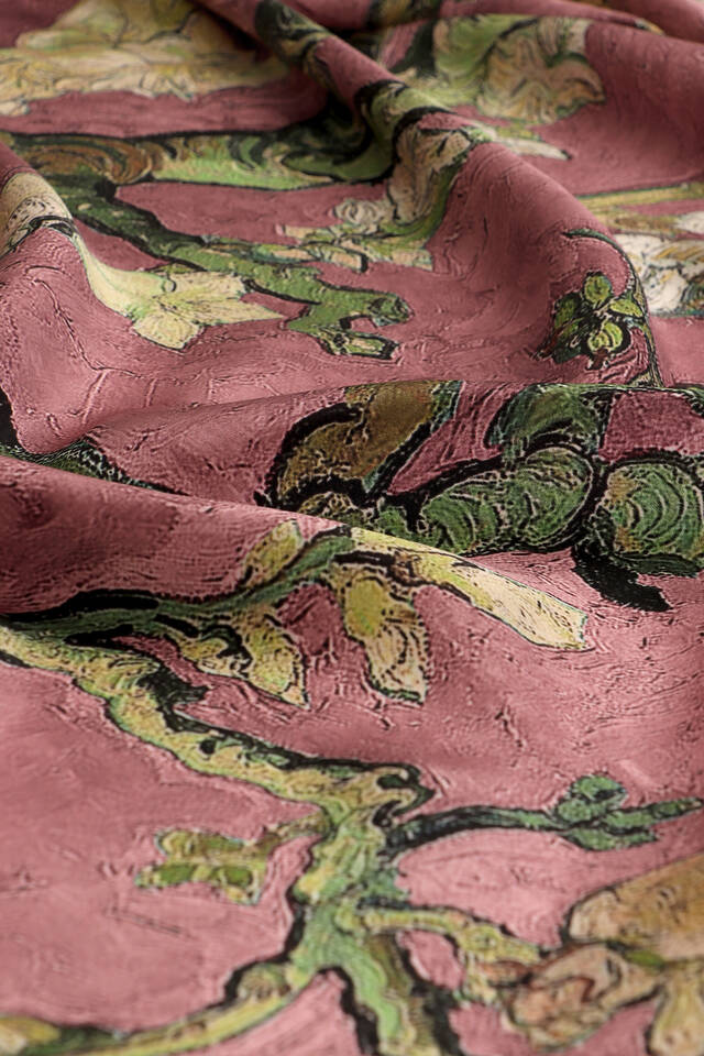 Gül Kurusu Badem Çiçeği Sura İpek Eşarp - 3