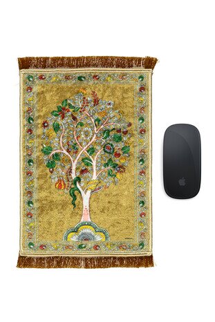 Hardal Dekoratif Küçük Halı Mousepad 