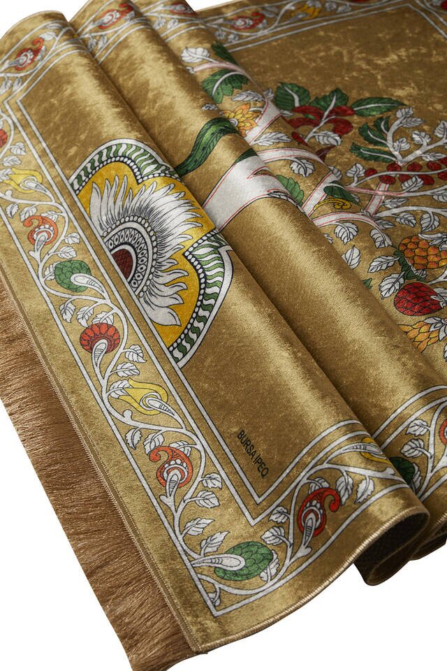 Hardal Kadife Halı Seccade - 3