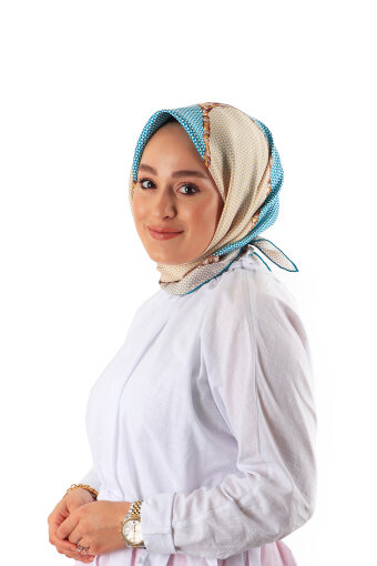 Mint Hasır Desen Twill İpek Eşarp 