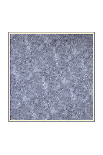 Indigo Brush Silk Square Scarf 