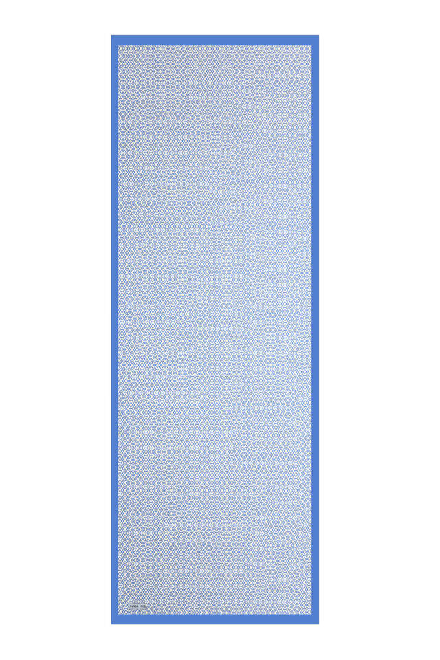 İndigo Petek Desen Twill İpek Şal - 4
