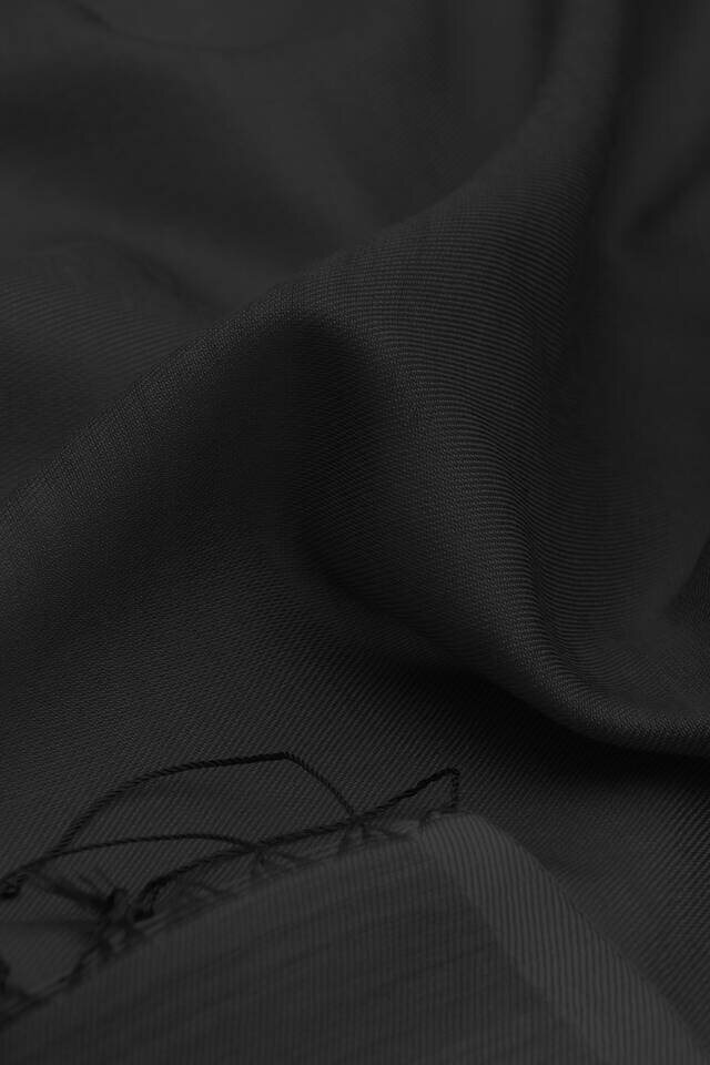 Siyah İpek Görünümlü Şal - 3