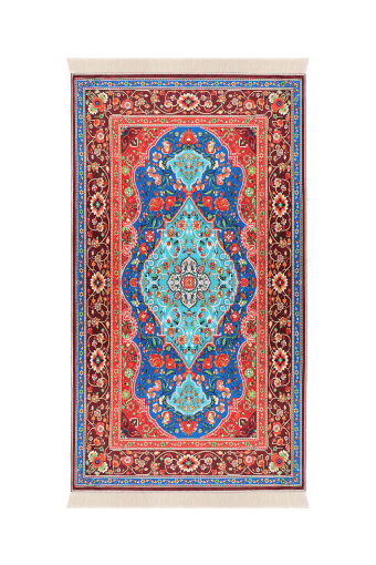 Bordo Kadife Halı Seccade 