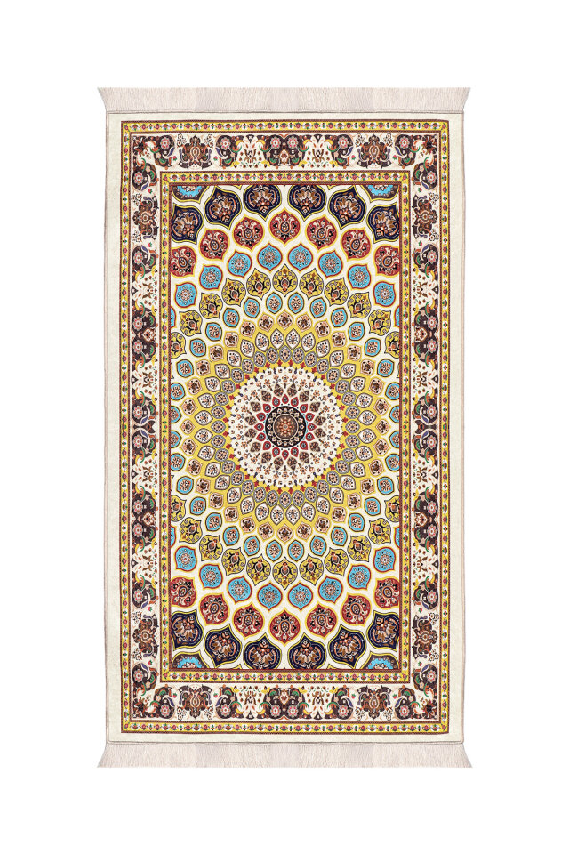 Gold Kadife Halı Seccade 