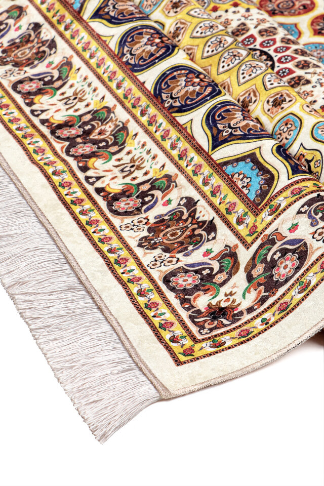 Gold Kadife Halı Seccade - 3