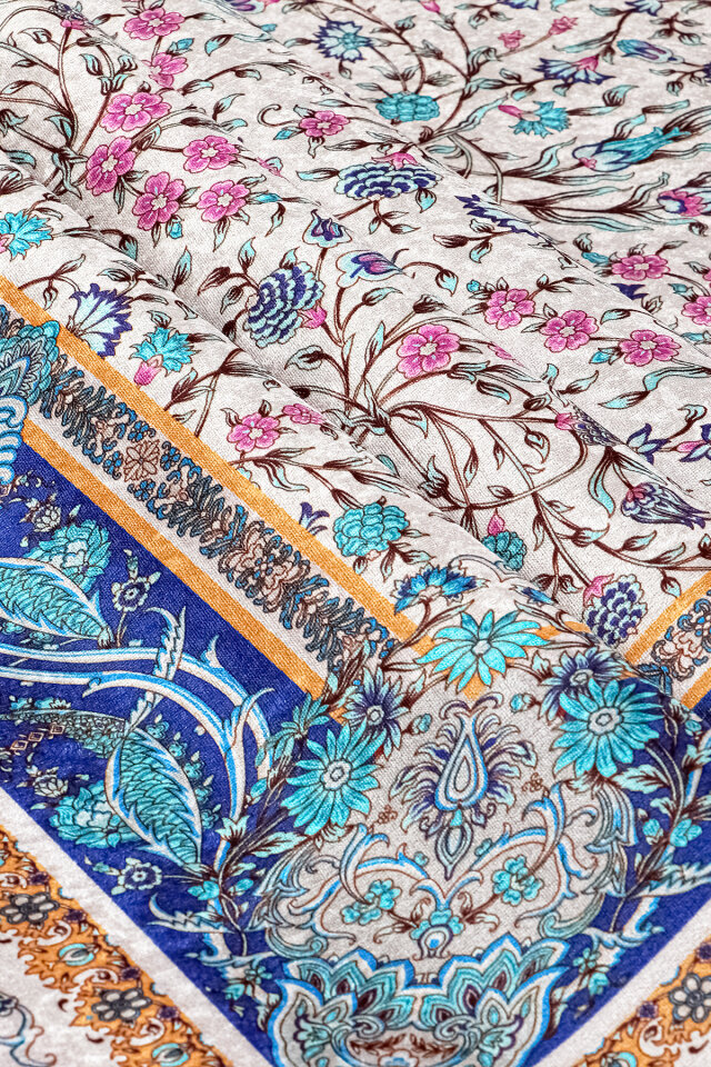 Gri Kadife Halı Seccade - 2