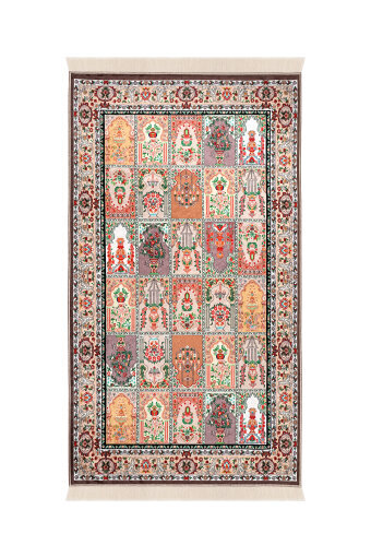 Kahverengi Kadife Halı Seccade 