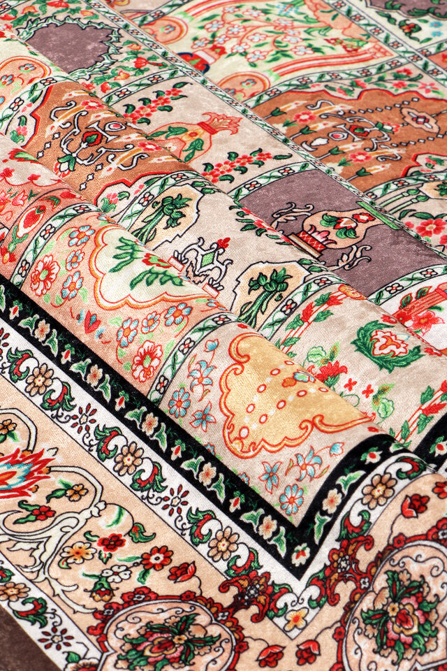 Kahverengi Kadife Halı Seccade - 2