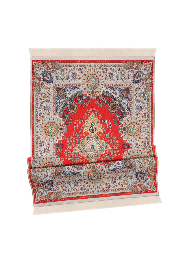 Kırmızı Kadife Halı Seccade - 4