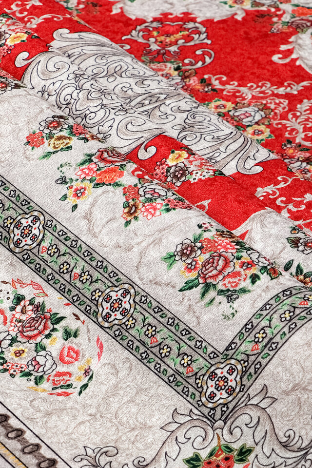 Kırmızı Kadife Halı Seccade - 2