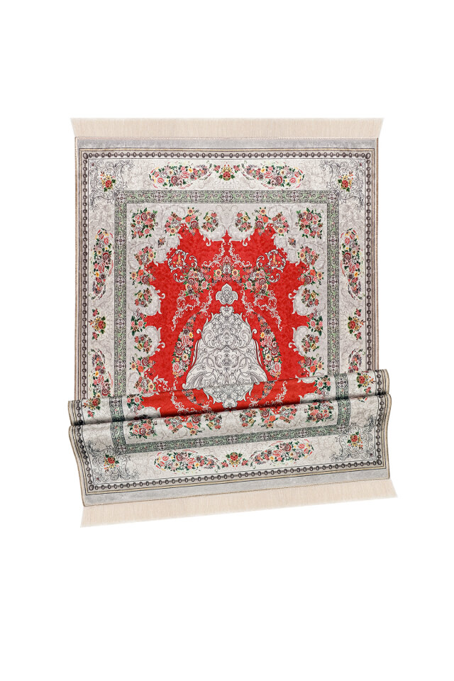 Kırmızı Kadife Halı Seccade - 4