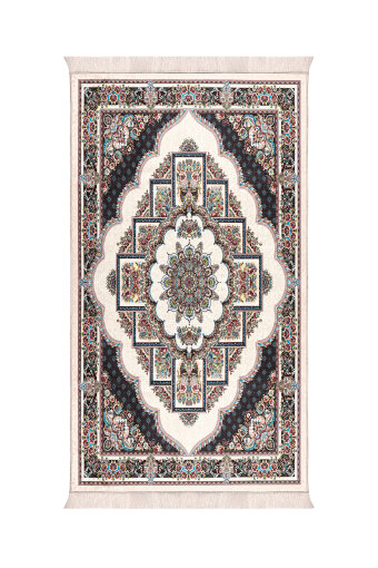 Krem Kadife Halı Seccade 