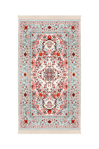 Krem Kadife Halı Seccade 