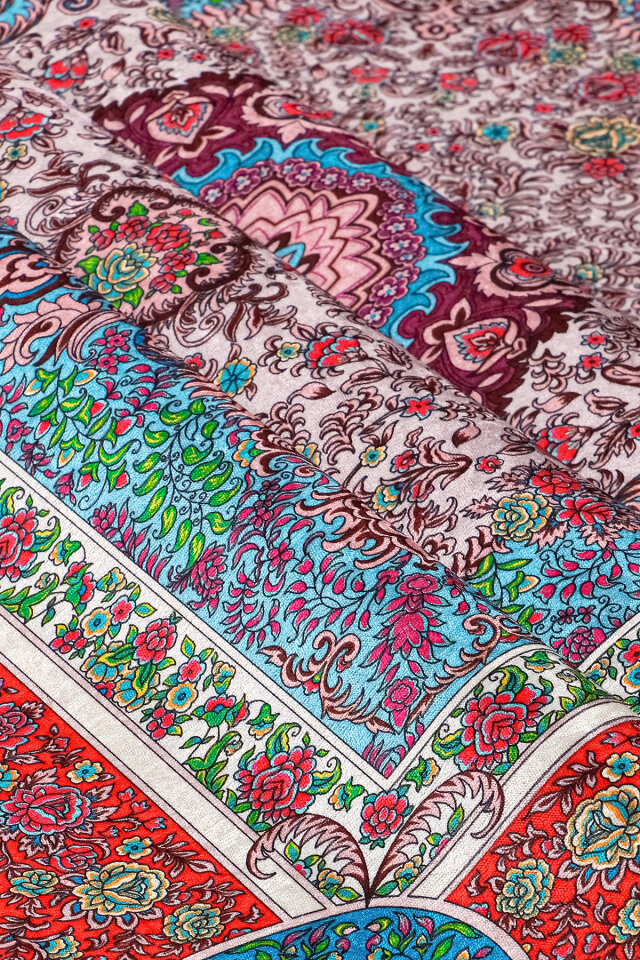 Pembe Kadife Halı Seccade - 2