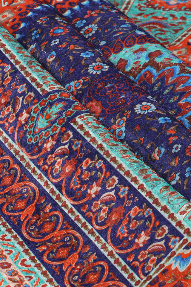 Saks Kadife Halı Seccade - 2