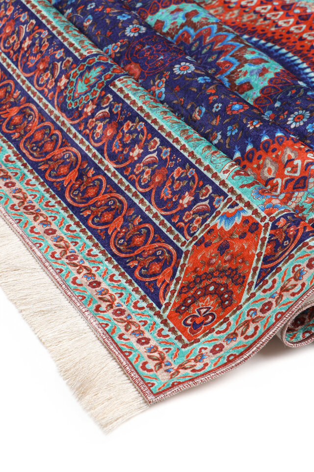 Saks Kadife Halı Seccade - 3