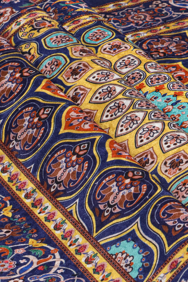 Saks Kadife Halı Seccade - 2
