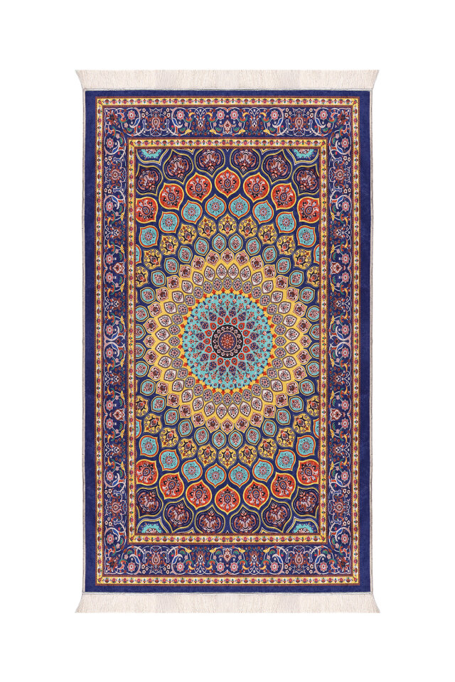 Saks Kadife Halı Seccade - 1