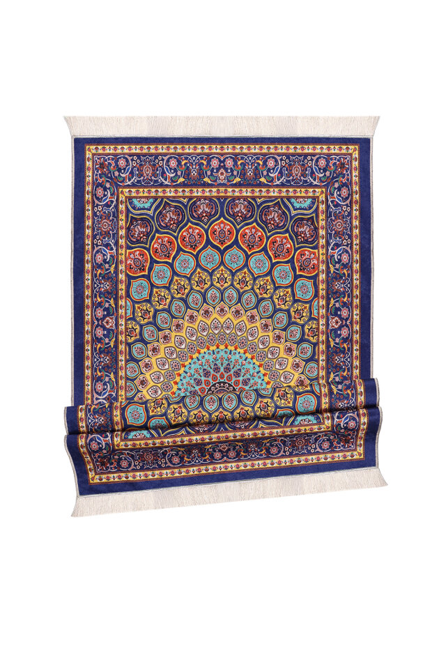 Saks Kadife Halı Seccade - 4
