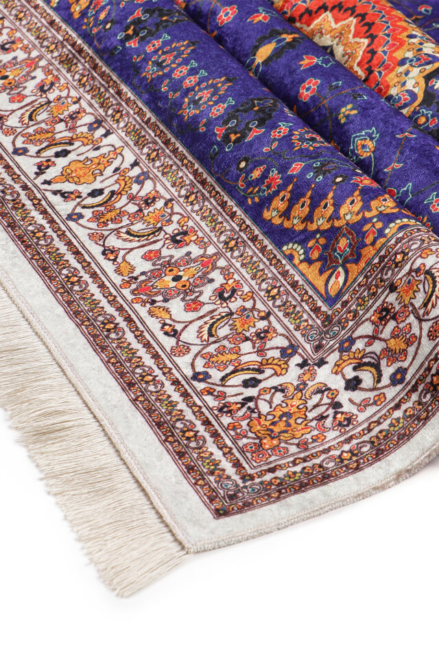 Saks Kadife Halı Seccade - 3