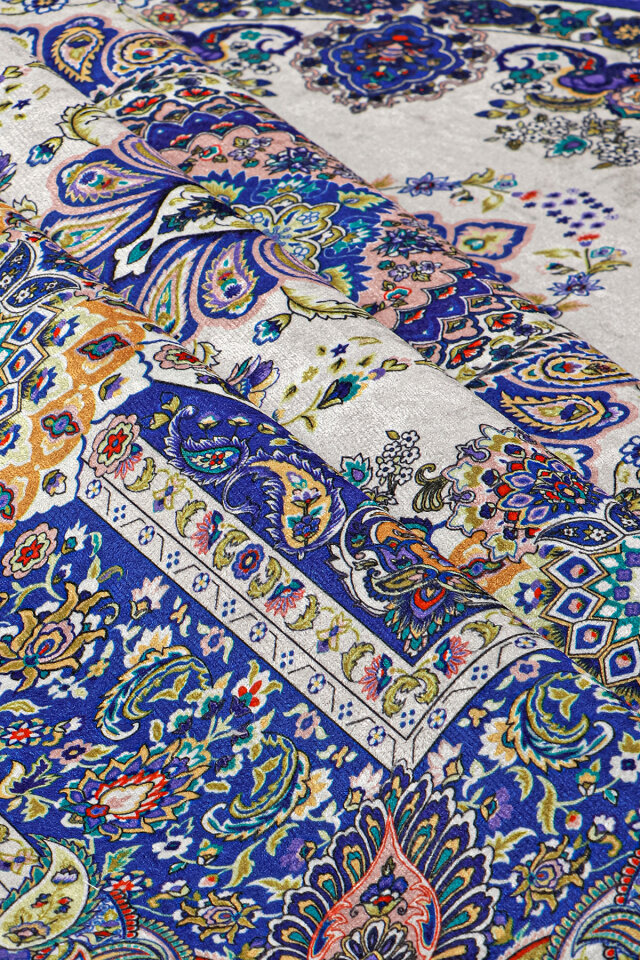 Saks Kadife Halı Seccade - 2