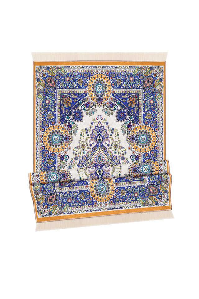 Saks Kadife Halı Seccade - 4