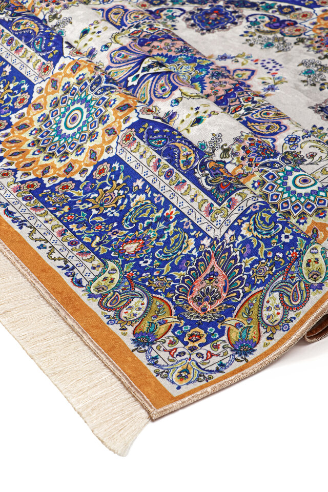 Saks Kadife Halı Seccade - 3