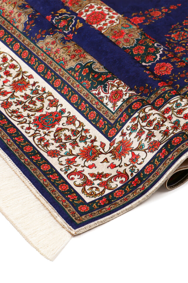 Saks Kadife Halı Seccade - 3