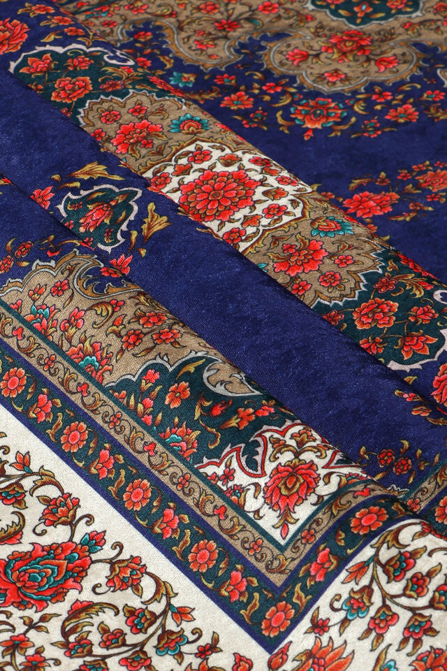 Saks Kadife Halı Seccade - 2