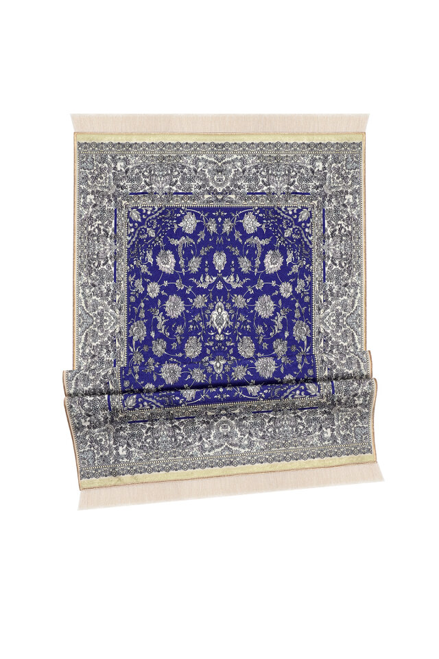 Saks Kadife Halı Seccade - 4