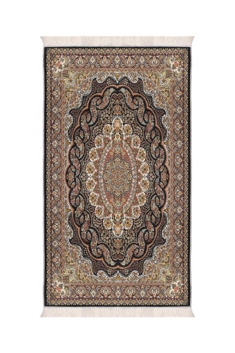 Siyah Kadife Halı Seccade 