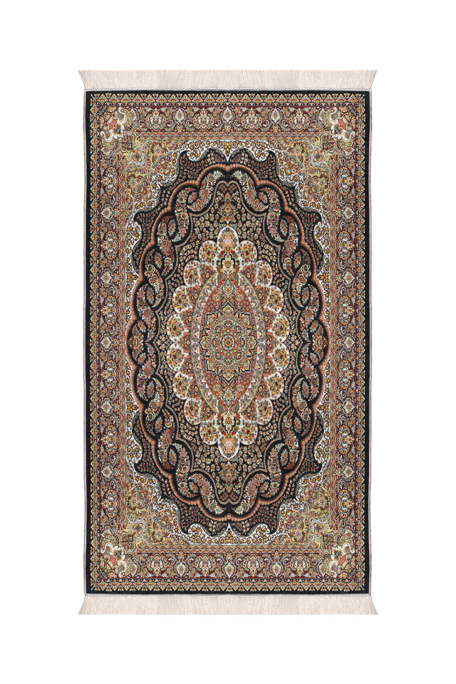 Siyah Kadife Halı Seccade 