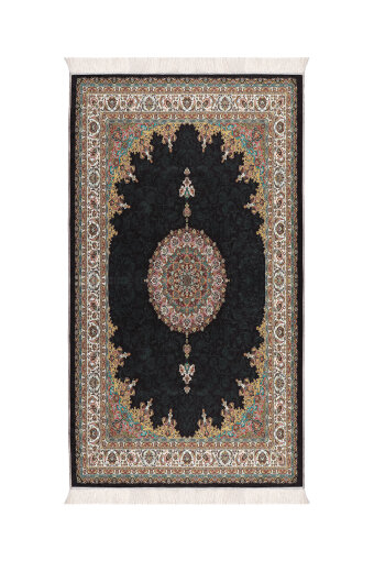 Siyah Kadife Halı Seccade 