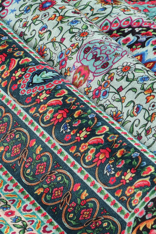 Su Yeşil Kadife Halı Seccade - 2