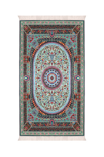 Su Yeşil Kadife Halı Seccade 