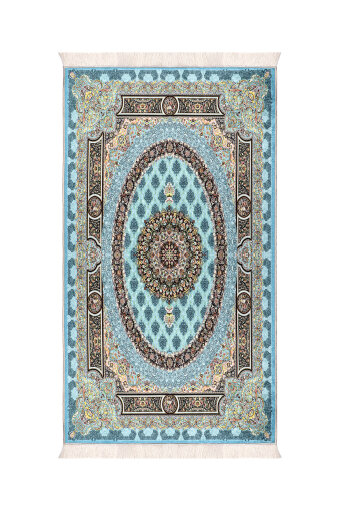 Turkuaz Kadife Halı Seccade 