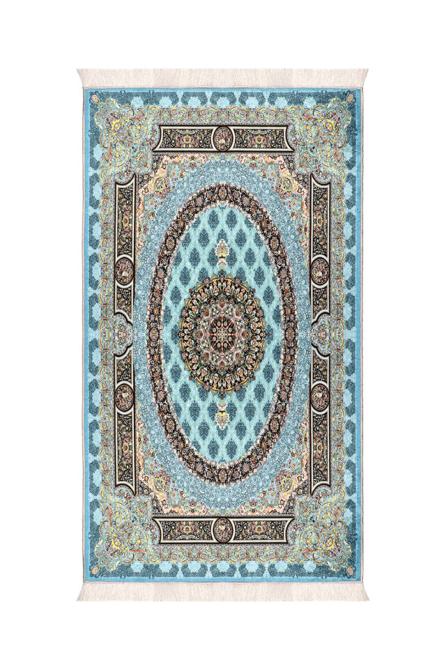 Turkuaz Kadife Halı Seccade 