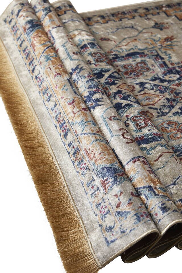 Bej Kadife Halı Seccade - 3