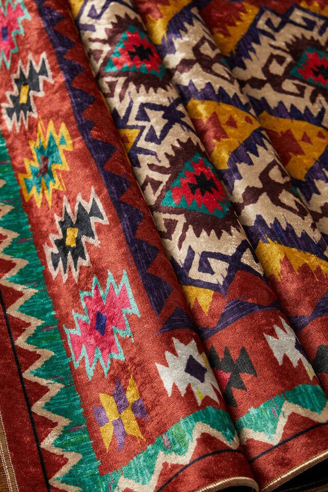 Kırmızı Kadife Halı Seccade - 2