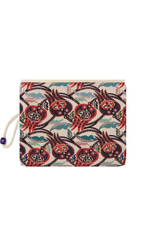 Ivy Tulip Pattern Tapestry Handbag 