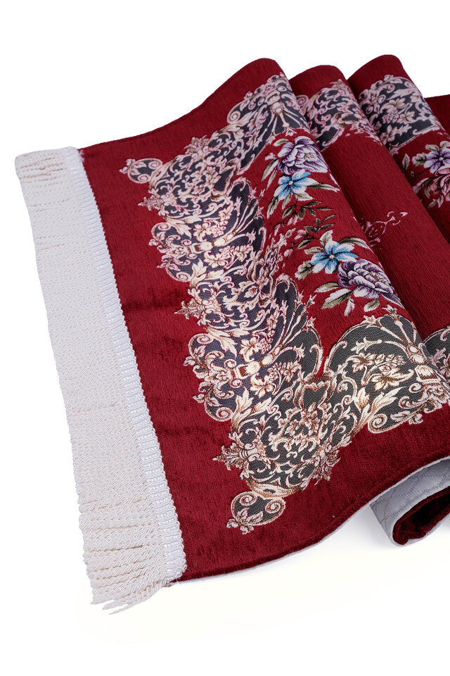 Bordo Jüriye Desen Özel Dokuma Seccade - 3