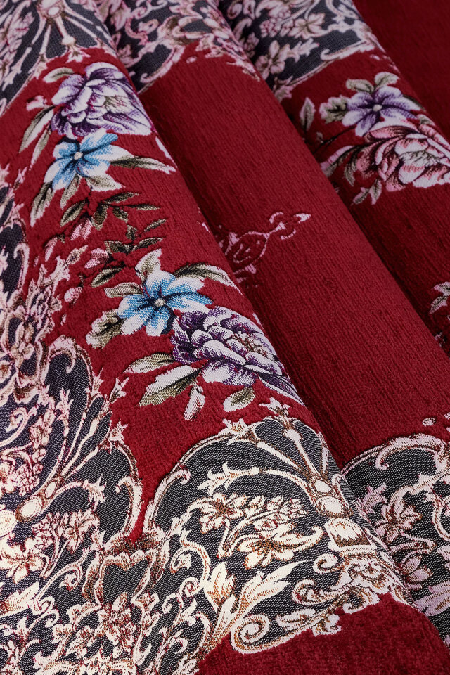 Bordo Jüriye Desen Özel Dokuma Seccade - 2