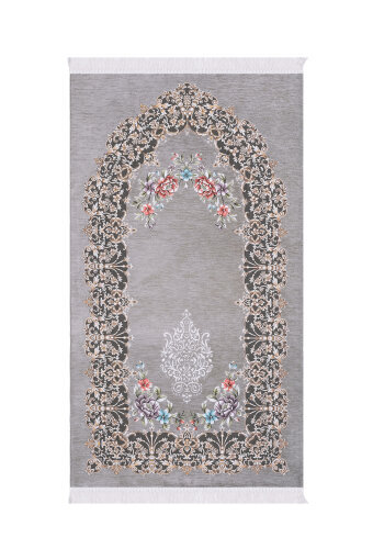 Gri Jüriye Desen Özel Dokuma Seccade 