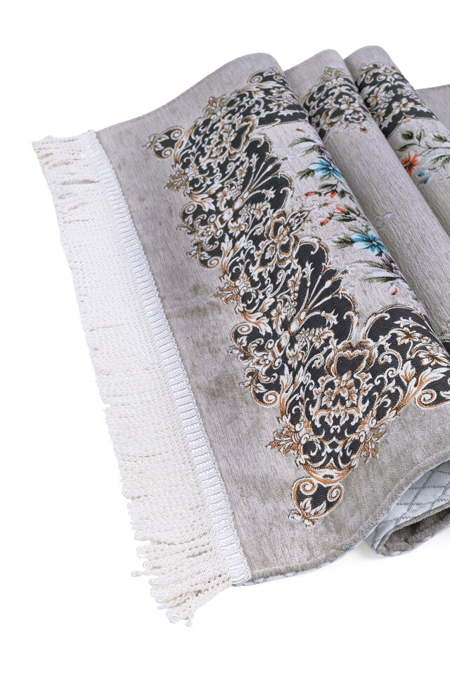 Gri Jüriye Desen Özel Dokuma Seccade - 3