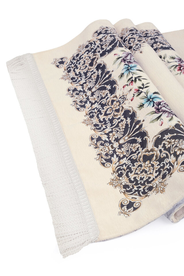 Krem Jüriye Desen Özel Dokuma Seccade - 3