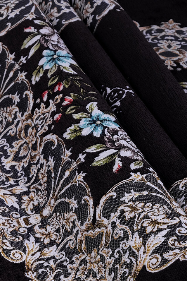 Siyah Jüriye Desen Özel Dokuma Seccade - 2